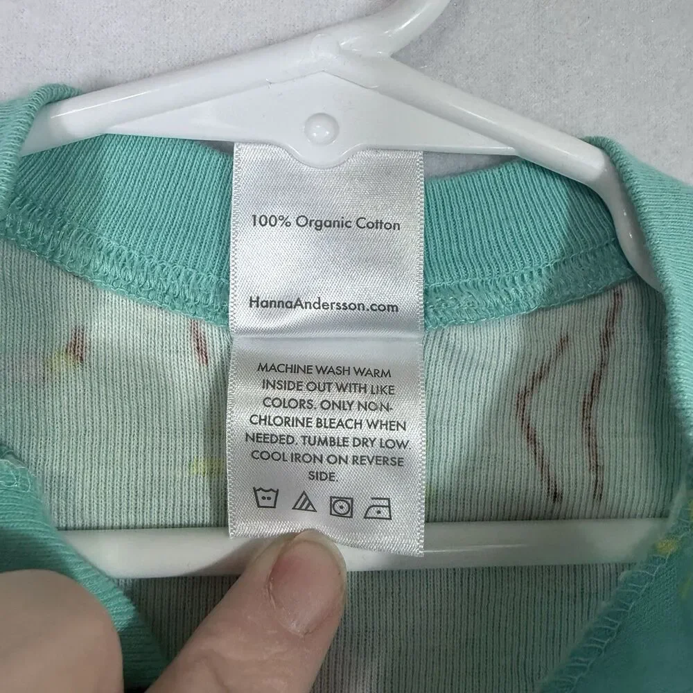 Hanna Andersson Turquoise Blue Flamingo Sunshine Zip Up Sleeper Size 70 US 6-12M